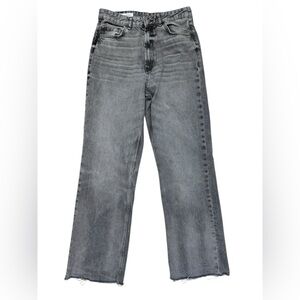 Zara Washed Gray Denim Jeans